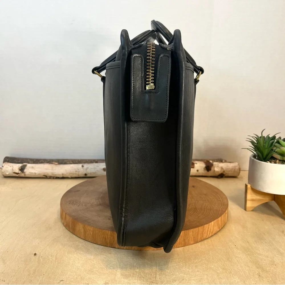 Vintage Coach Embassy Briefcase 5090 Black Leather Laptop Portfolio Bag USA